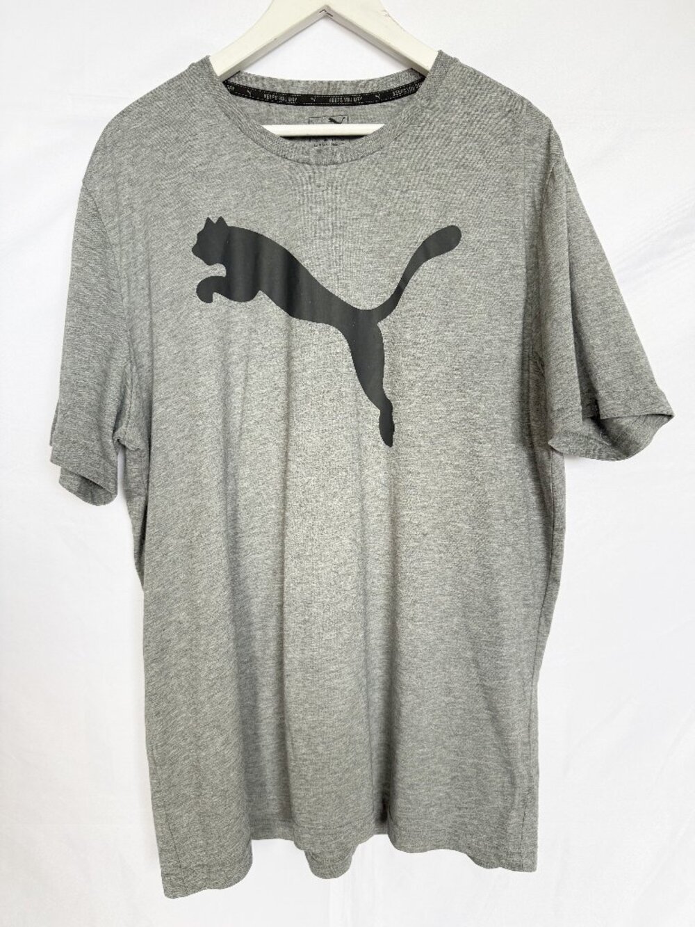 Puma Heather Grey Athletic T shirt